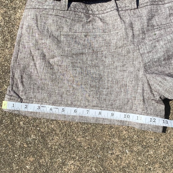 Brown Linen Shorts - Picture 7 of 7